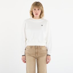 Суитшърт FRED PERRY Tipped Sweatshirt Snow White 36