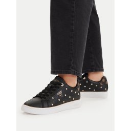Guess Сникърси FLPBON ELE12 Черен