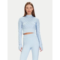 Guess Блуза W5BP48 K7182 Светлосиньо Slim Fit