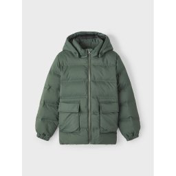NAME IT Зимно яке 13219023 Зелен Regular Fit