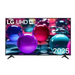 Телевизор LG 50UA73003LA, 50" 4K UltraHD TV 4K (3840x2160), DVB-T2/C/S2, webOS 25 Smart, ThinQ AI, a7 AI Processor, WiFi, HDR10 pro, HLG, ALLM/HGiG, 4K Upscaling, AI Sound pro, Multiple View, HDMI eARC, LAN, USB, Bluetooth, Google Cast, 2 Pole Stand, Blac
