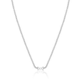 Daniel Klein DKJ.5.3001-1 Дамско колие - неръждаема стомана, богата инкрустация с кристали, сребрист цвят