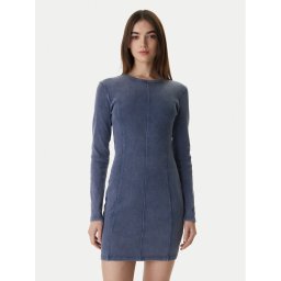 HUGO Плетена рокля Nopal 50552814 Син Slim Fit