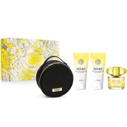 Versace Yellow Diamond EDT 90 ml + Body Lotion 100 ml + Shower Gel 100 ml + case комплект за жени
