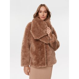 Guess Кожено палто W3BL76 WEYQ0 Кафяв Regular Fit