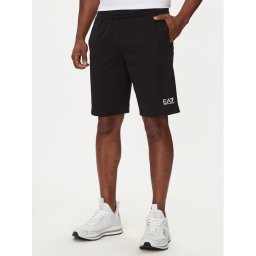 EA7 Emporio Armani Спортни шорти 8NPS65 PJVRZ 1200 Черен Regular Fit