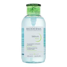 BIODERMA Sébium H₂O With Dispenser 500 ml мицеларна вода за смесена до мазна кожа за жени