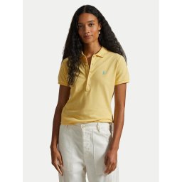 Polo Ralph Lauren Тениска с яка и копчета 211870245030 Жълт Slim Fit