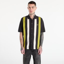 Тениска FRED PERRY Vertical Stripe Polo Shirt Anchor Grey M