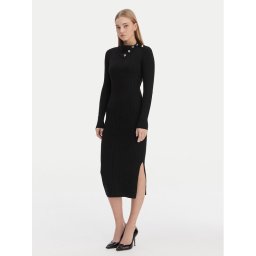 Guess Плетена рокля W6RK01 Z2YJ2 Черен Regular Fit