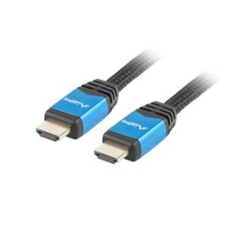 Кабел Lanberg HDMI M/M V2.0 cable 1m CU, black premium