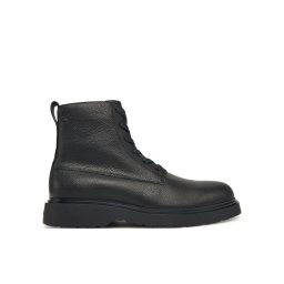 Calvin Klein Зимни обувки Combat Ess Lace Up Zip Boot Lth YM0YM01373 Черен
