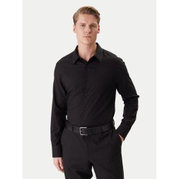 Calvin Klein Риза Easy LV04LE111G Черен Relaxed Fit