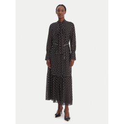 MICHAEL Michael Kors Рокля тип риза MR68394K9J Черен A-Line Fit
