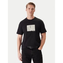 Calvin Klein Тишърт Maze Graphic LV04RE832G Черен Regular Fit