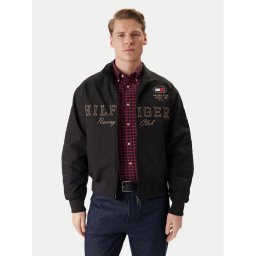 Tommy Hilfiger Яке бомбър Racing MW0MW42565 Черен Regular Fit