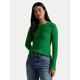 Polo Ralph Lauren Пуловер 211971869011 Зелен Slim Fit