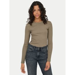 ONLY Блуза Val 15371305 Кафяв Regular Fit
