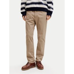 Jack & Jones Текстилни панталони Clark Finn 12293328 Бежов Regular Fit