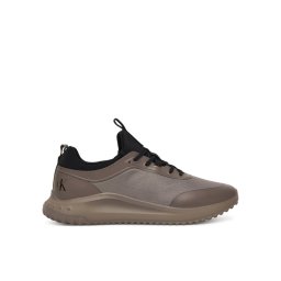 Calvin Klein Сникърси Eva Runner Laceup Sock Mat Mix YM0YM01443 Кафяв