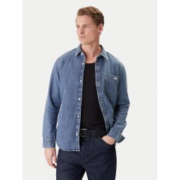 Calvin Klein Jeans дънкова риза LV04RE708G Син Regular Fit