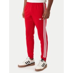 adidas Долнище анцуг 3-Stripes KE3560 Червен Slim Fit
