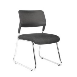 Посетителски стол RFG Evo 4S M, черен, 5 броя в комплект
