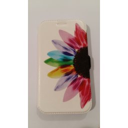 Страничен калъф тефтер за Samsung Galaxy J1 (2016) цвете