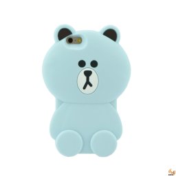 Силикон 3D за iPhone 4/4S синьо мече