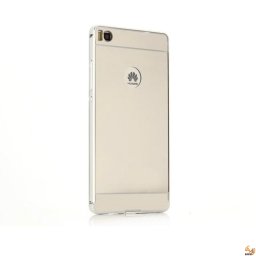 Метален бъмпер с гръб за Sony Xperia M4 Silver