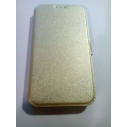 Страничен калъф за Samsung Galaxy S5/S5 Neo златен