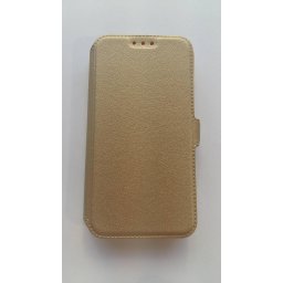 Страничен калъф Lenovo Vibe B златен