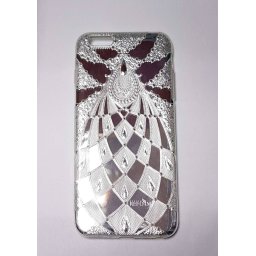 Силиконов калъф за Iphone 6/6s plus ART сребрист