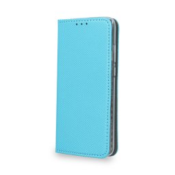 Страничен калъф тип тефтер за Samsung J6 Plus (2018) Smart Book тюркоаз