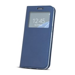Страничен калъф тип тефтер Smart Look за Samsung J320 J3 (2016) с прозорче син