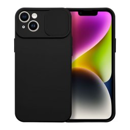 Силиконов калъф кеъс SLIDE Case за IPHONE 14 Plus, черен