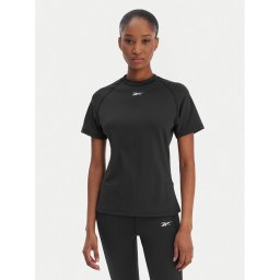 Reebok Тениска от техническо трико RK25605CCW Черен Slim Fit