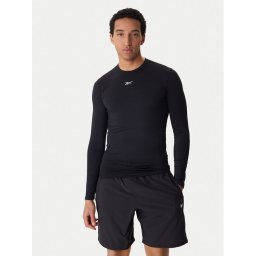 Reebok Тениска от техническо трико RK25598CCM Черен Slim Fit