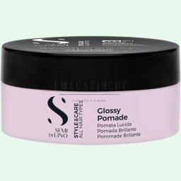 Alfaparf Professional Восъчна помада за екстремен блясък със силна фиксация 90 мл. Semi Di Lino Style&Care Glossy Pomade
