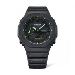 Casio G-Shock GA-2100-1A3ER -Мъжки часовник Черен, Кварц, Аналогов-Дигитален, Водоустойчив 20 ATM