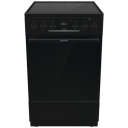 Стъклокерамична готварска печка Gorenje GECS5C70BPA, AirFry, 50 см, 70 л, Черен