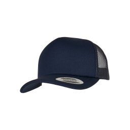 YP Classics® Classic Curved Visor Foam Trucker Cap navy