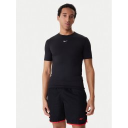 Reebok Тениска от техническо трико RK25599CCM Черен Slim Fit