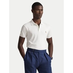 Polo Ralph Lauren Тениска с яка и копчета 710685514001 Бял Slim Fit