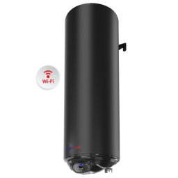 Бойлер Eldom WVF08039FEW-B, 80 литра, 3 kW, Вертикален, WI-FI управление, Емайлиран, Черен мат