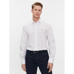 Tommy Hilfiger Риза MW0MW34018 Бял Regular Fit