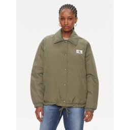 Calvin Klein Jeans Преходно яке Skater J20J222589 Зелен Relaxed Fit