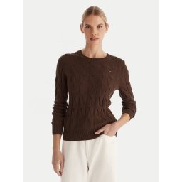 Tommy Hilfiger Пуловер WW0WW43586 Кафяв Regular Fit