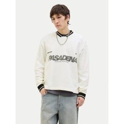 Jack & Jones Суитшърт Horizon 12278566 Бял Oversize