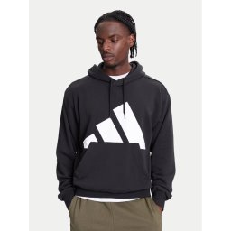 adidas Суитшърт Essentials Big Logo IN6164 Черен Regular Fit